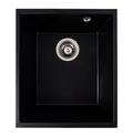 Гранітна мийка для кухні VALESO ROXY 3744 матова Чорний металік