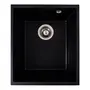 Гранитная мойка для кухни VALESO ROXY 3744 матовая Черный металлик
