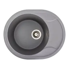 Гранитная мойка для кухни VALESO ONYX 5847 матовая Серый муссон