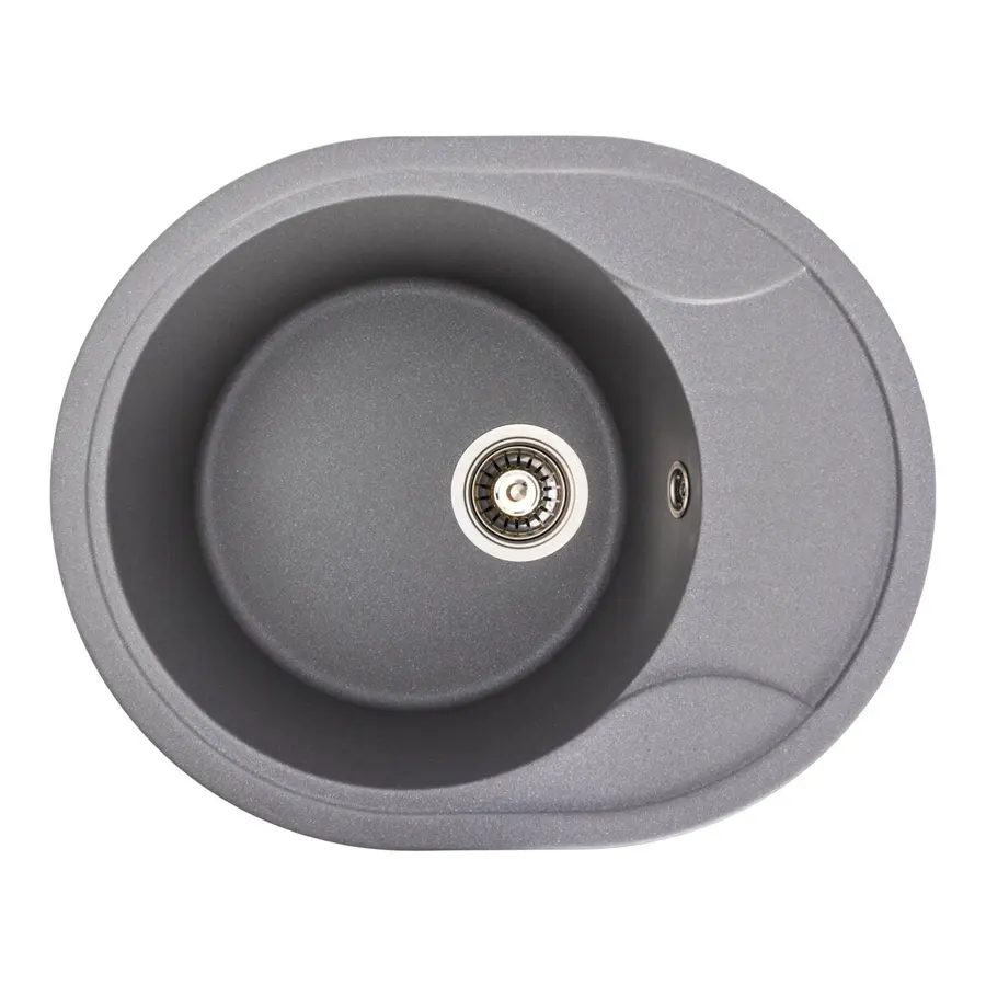Гранитная мойка для кухни VALESO ONYX 5847 матовая Серый муссон