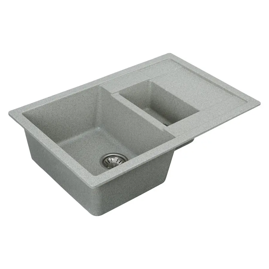 Гранітна мийка для кухні VALESO TOSKANA 7850W матова Сіра