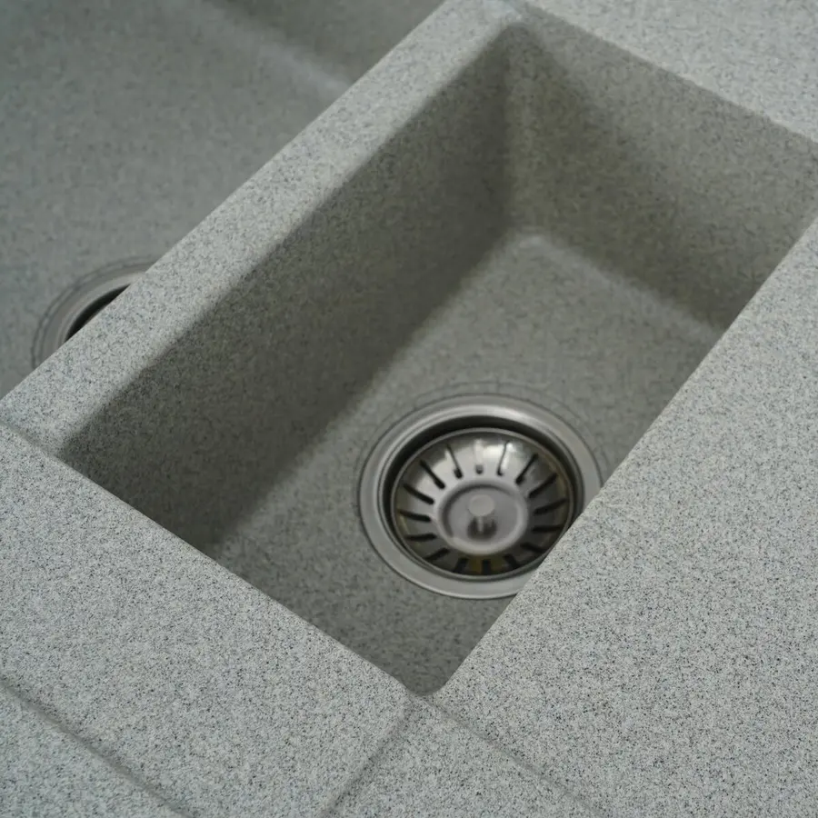 Гранітна мийка для кухні VALESO TOSKANA 7850W матова Сіра