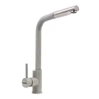 Q411B змішувач кухонний VALESO СІРИЙ (з висувною лійкою)