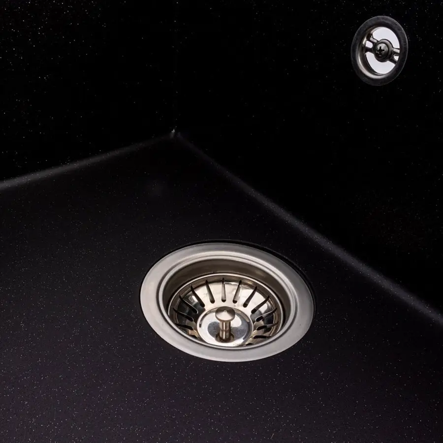 Гранітна мийка VALESO CRIPTA 6550 матова Чорний металік