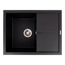 Гранітна мийка VALESO CRIPTA 6550 матова Чорний металік