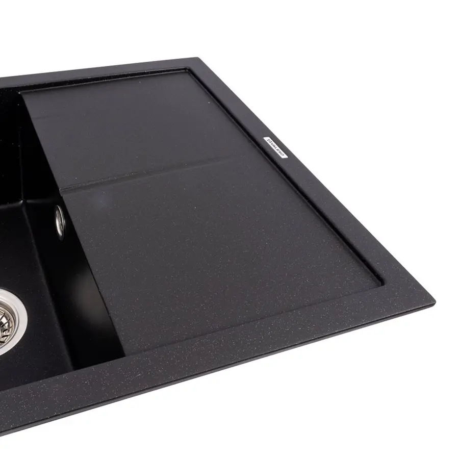 Гранітна мийка VALESO CRIPTA 6550 матова Чорний металік