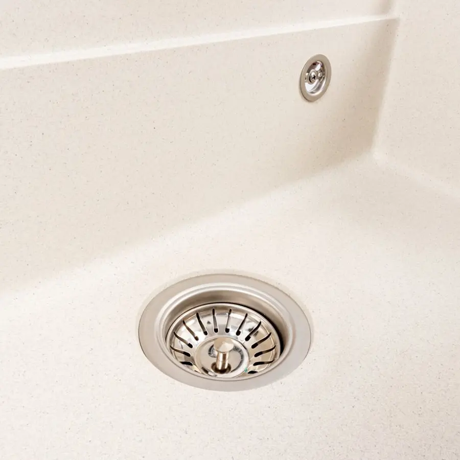 Гранітна мийка VALESO IRENA 6846 матова Біла в крапку