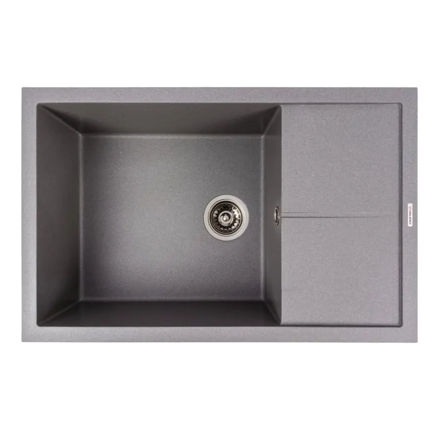 Гранитная мойка для кухни VALESO CALYPSO 7950 Серый Мусон