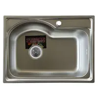Кухонна мийка з нержавіючої сталі Valeso 5843 ДЕКОР 0,6/170