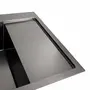 Мийка PVD Platinum Handmade 650x500x230 L чорна (квадратний сифон 3,0/1,0)