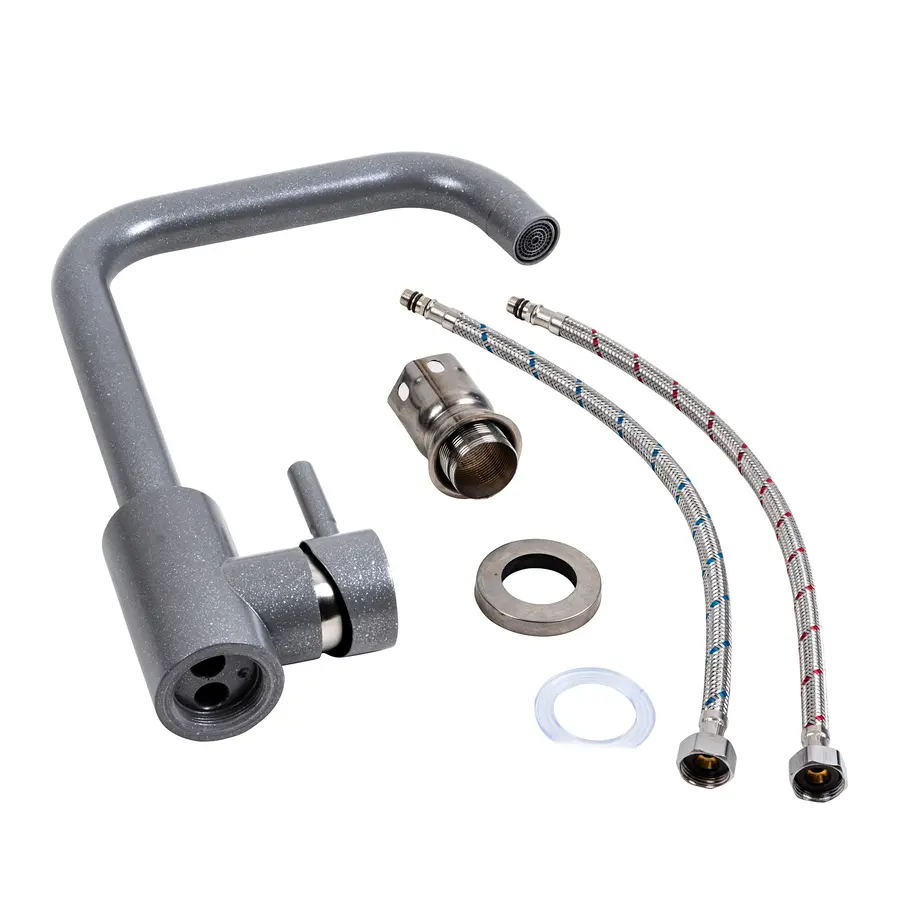 Змішувач кухонний Platinum NS02B (3008B-NA) сірий мусон