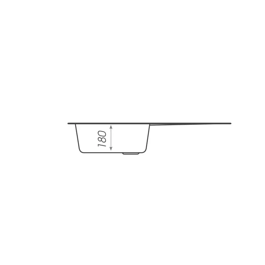 Гранітна мийка для кухні Platinum 7850 VERONA матова Чорна GOLD
