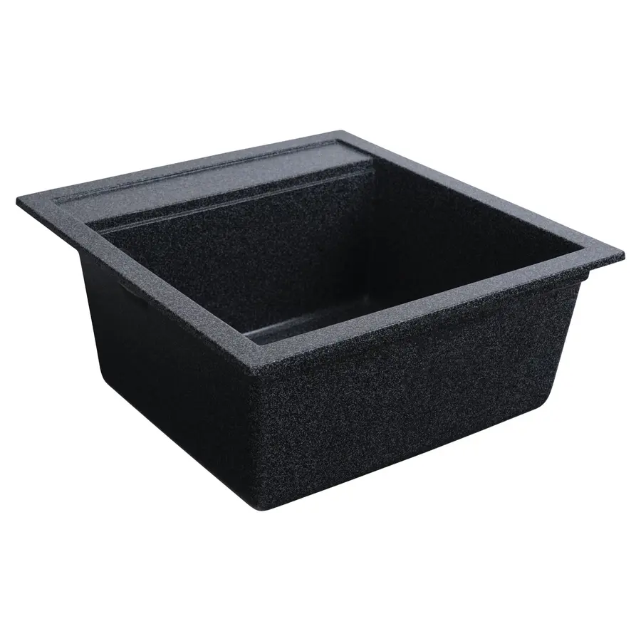 Гранітна мийка для кухні Platinum 5149 FIESTA матова Графіт