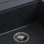 Гранітна мийка для кухні Platinum 5149 FIESTA матова Графіт