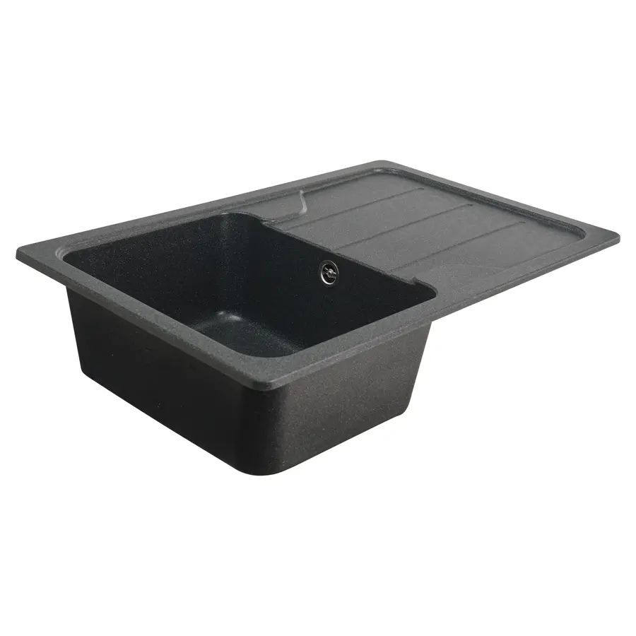 Гранітна мийка для кухні Platinum 7850 VERONA матова Антрацит