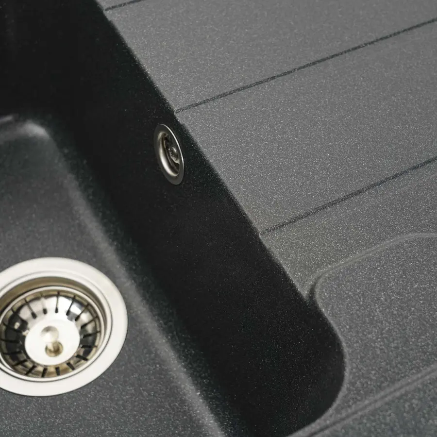 Гранітна мийка для кухні Platinum 7850 VERONA матова Антрацит