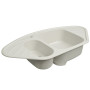 Гранітна мийка для кухні Platinum 9250UW LARGO глянець Біла