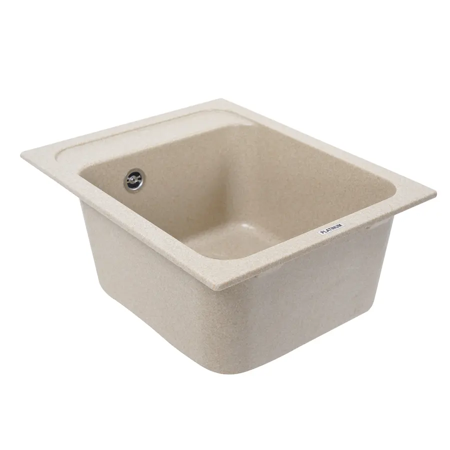 Гранітна мийка для кухні Platinum 4050 KORRADO матова Сафарі