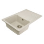 Гранітна мийка для кухні Platinum 7850 CAMELIA глянец Біла в крапку