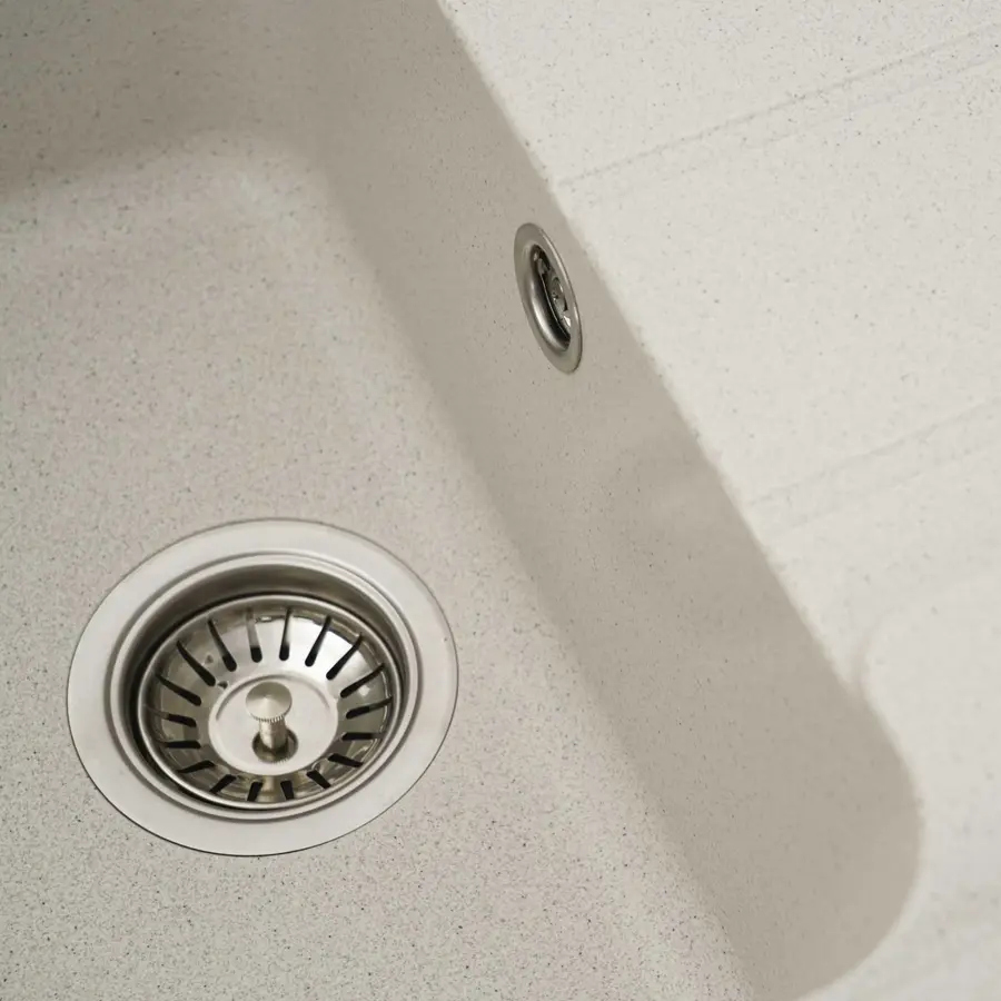 Гранітна мийка для кухні Platinum 7850 CAMELIA глянец Біла в крапку