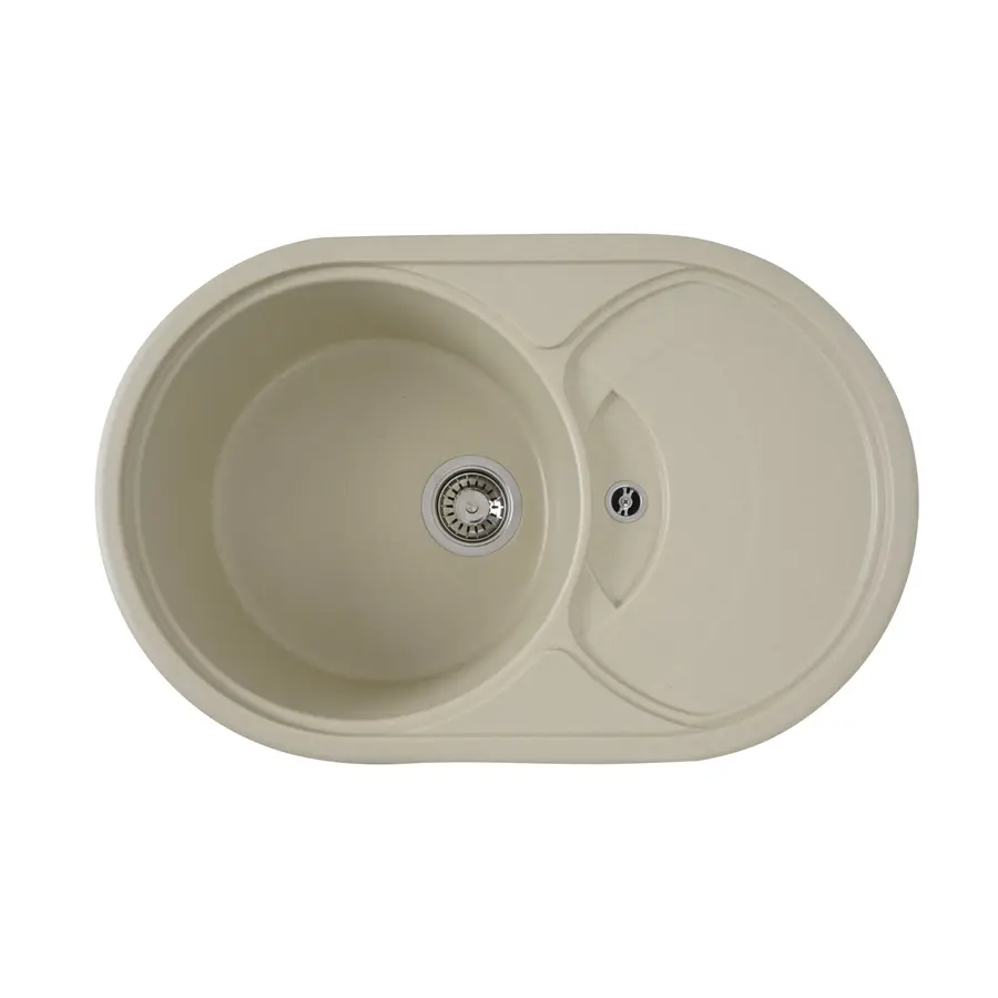 Гранітна мийка для кухні Platinum 7750 GAZZO глянець Айворі