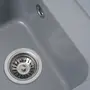 Гранітна мийка для кухні Platinum 4050 KORRADO матова Сірий металік