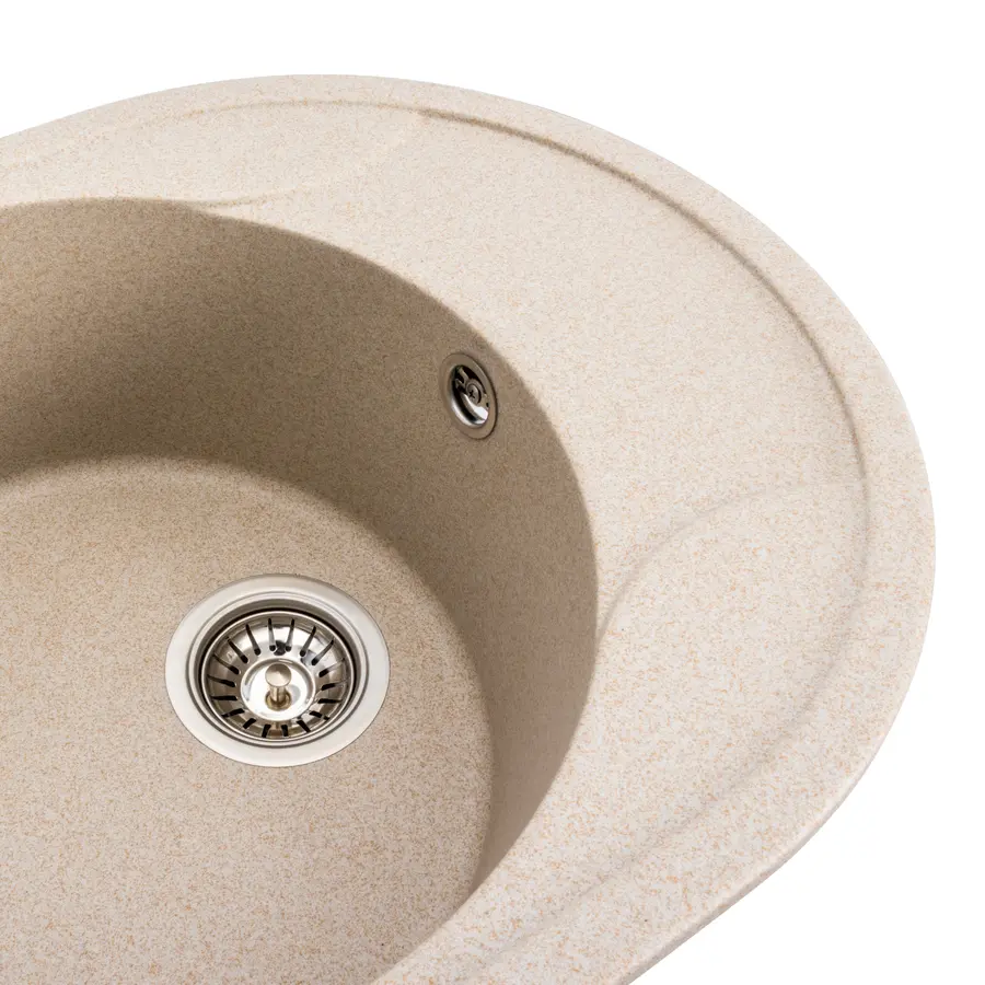 Гранітна мийка для кухні Platinum 5847 ONYX матова (сафарі)