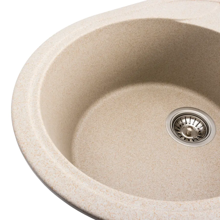 Гранітна мийка для кухні Platinum 5847 ONYX матова (сафарі)