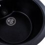 Гранітна мийка для кухні Platinum 480 TURAS матова Чорна GOLD