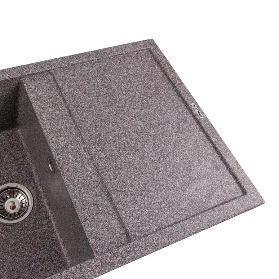 Гранитная мойка для кухни Platinum 7950 Selena матовая Микс