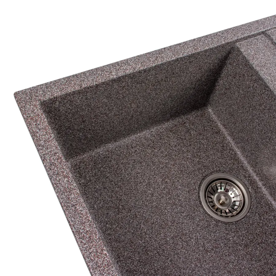 Гранитная мойка для кухни Platinum 7950 Selena матовая Микс