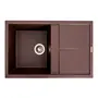 Гранітна мийка для кухні Platinum 7950 Selena матова Мокко