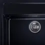 Гранітна мийка для кухні Platinum 5751 NIKA глянець Чорна