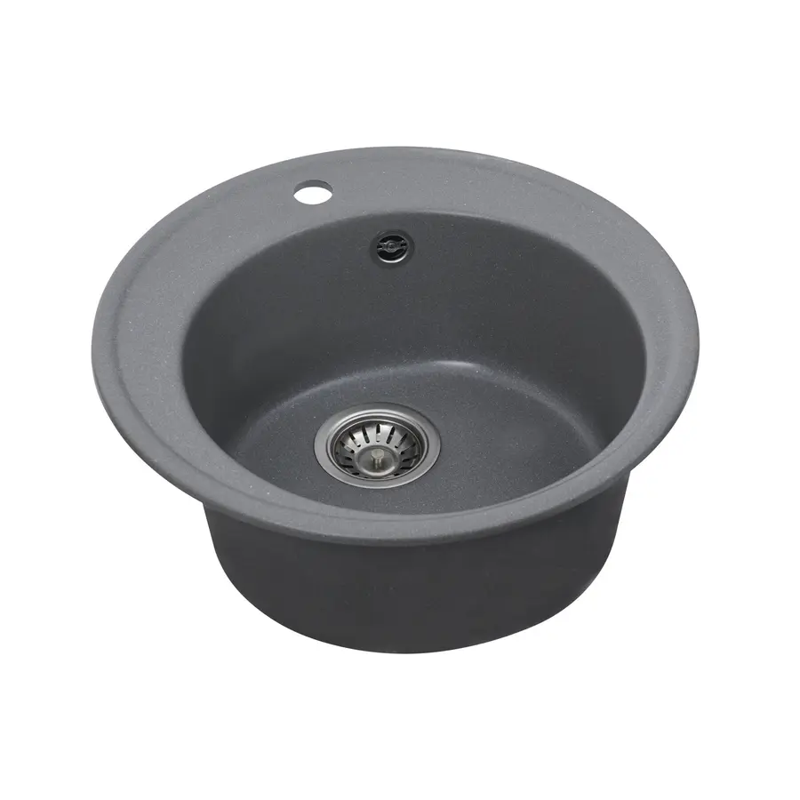 Гранітна мийка для кухні Platinum 510 YARA глянець Сірий мусон