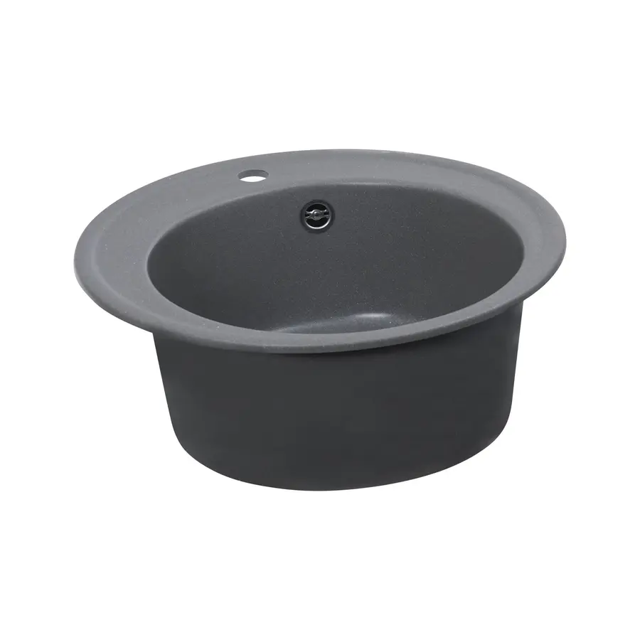 Гранітна мийка для кухні Platinum 510 YARA глянець Сірий мусон