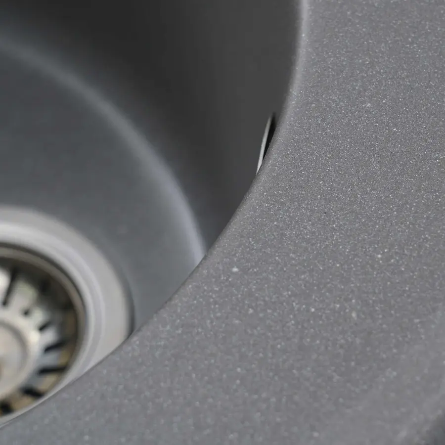 Гранітна мийка для кухні Platinum 510 YARA глянець Сірий мусон