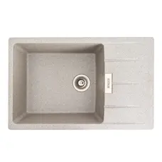 Гранітна мийка для кухні Platinum 7850 ROMA матова (сіра)