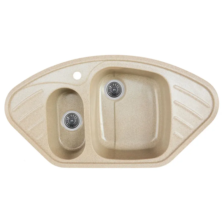 Гранітна мийка для кухні Platinum 9250UW LARGO глянець Пісок