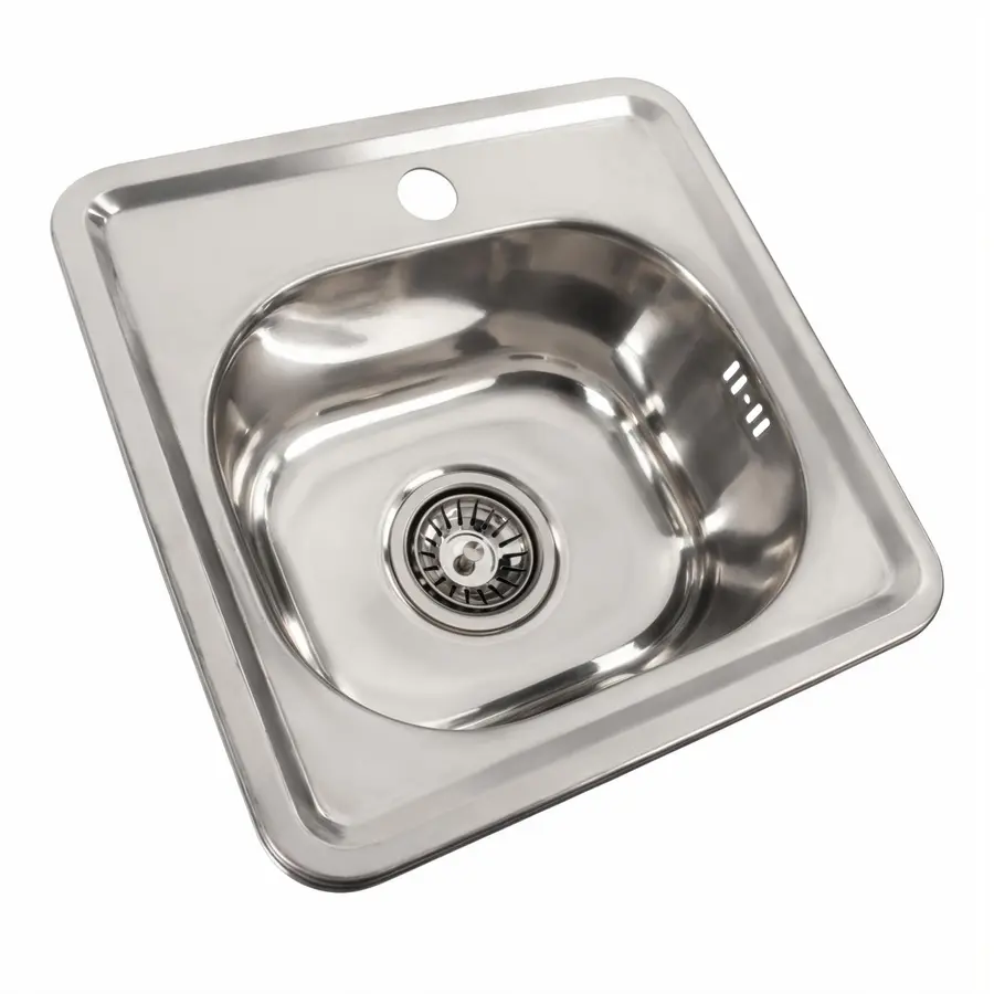 Кухонна мийка з нержавіючої сталі Platinum 4848 ПОЛІРОВКА (0,6/170 мм)