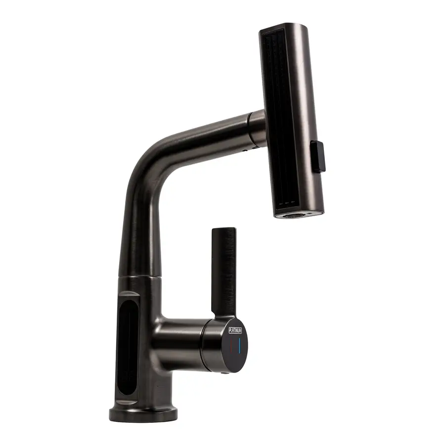 Змішувач для рукомийника з індикатором A239 Platinum