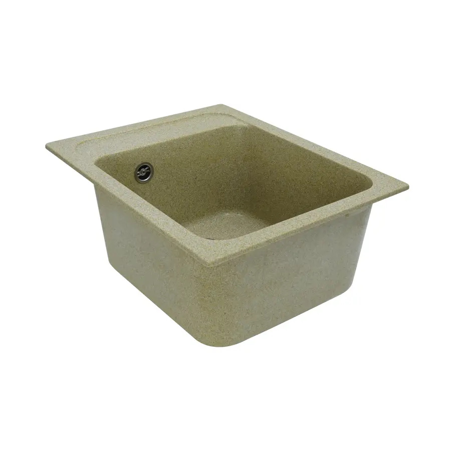 Гранітна мийка для кухні Platinum 4050 RUBY глянець Беж