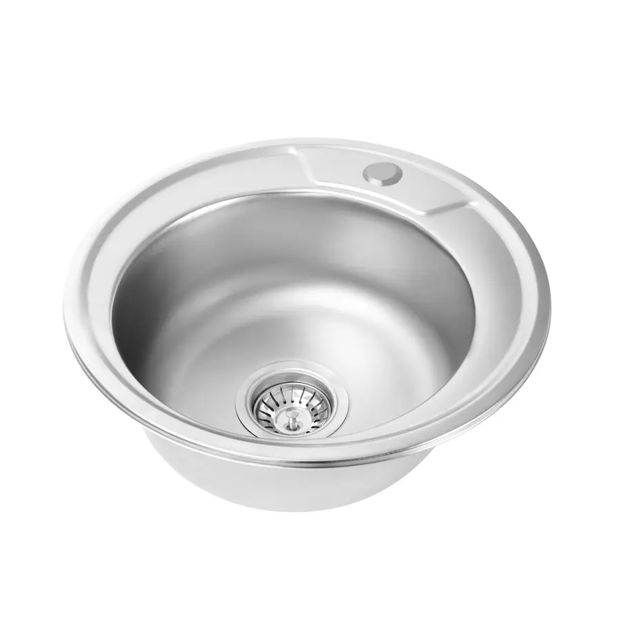 Кухонна мийка з нержавіючої сталі Platinum САТИН 450 (0,6/170 мм)