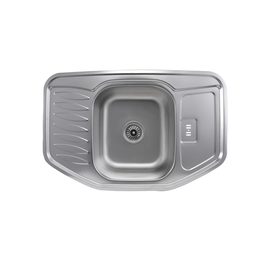Кухонна мийка з нержавіючої сталі Platinum САТИН 7851 (0,8/180 мм)