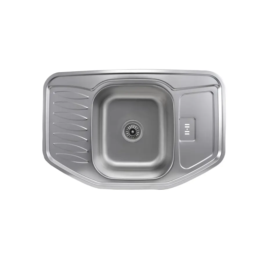 Кухонна мийка з нержавіючої сталі Platinum САТИН 7851 (0,8/180 мм)