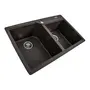 Гранітна мийка для кухні Platinum 7850 HARMONY матова Темна скеля
