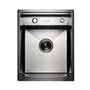 Кухонна прихована мийка Platinum Handmade PVD чорна 400х500х220 (змішувач в комплекті)