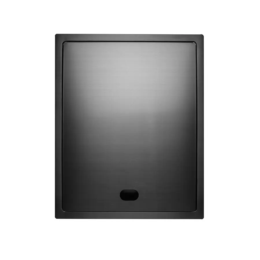 Кухонна прихована мийка Platinum Handmade PVD чорна 400х500х220 (змішувач в комплекті)