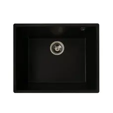 Гранітна мийка для кухні Platinum 5444 OASIS матова Чорна GOLD