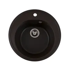 Гранітна мийка для кухні Platinum 510 LUNA матова Шоколад