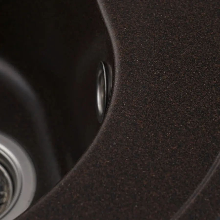 Гранітна мийка для кухні Platinum 510 LUNA матова Шоколад